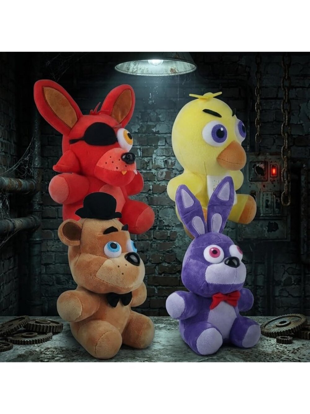 Scary Animatronic Plush Toy Set - 4PCS Horror Stuffed Animals for Collectors